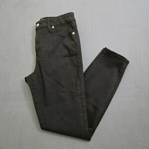 Good American Women 6/28 Black Good Legs Skinny Cropped Jeans Mid Rise Stretch